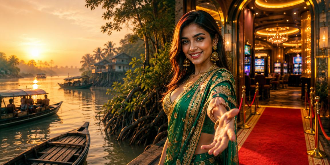 সুন্দরবনের পটভূমিতে বাংলাদেশি ব্যবহারকারী ilt20 প্ল্যাটফর্মে বেটিং উপভোগ করছেন